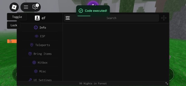 99 Nights in The Forest Script